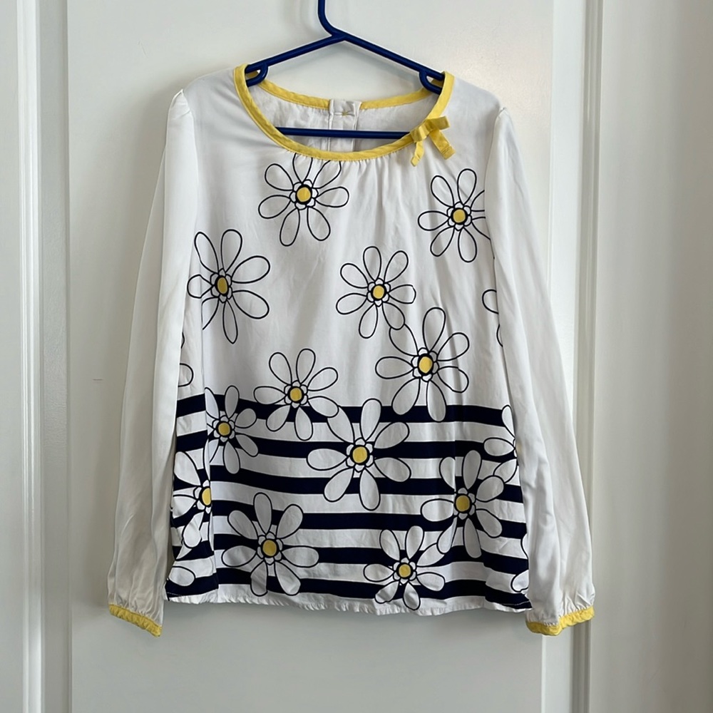 Gymboree floral cotton top size 8